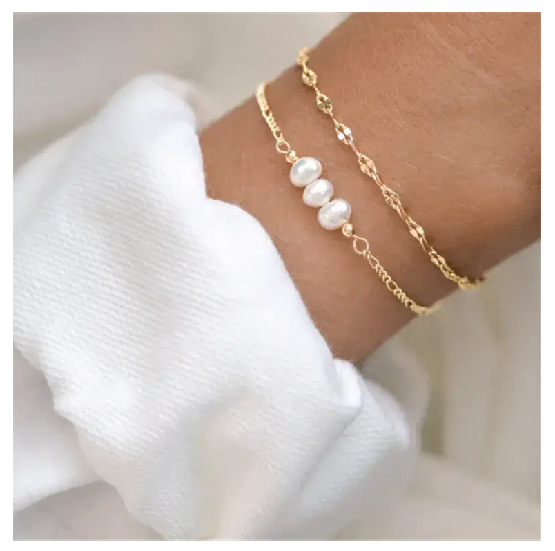 Armband Triple Pearls